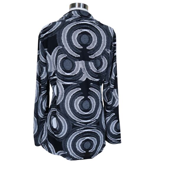 Feratelli Womens Vintage Cowl Neck Tunic Size Large Artsy Art To Wear Patchwork - Picture 5 of 9